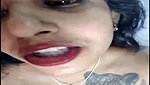 Hot aunty drilling her wet pussy  enjoying