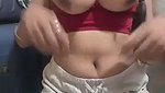 Aunty showing her boobs