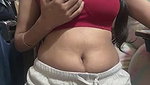 Aunty showing her boobs