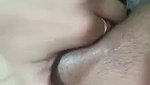 Aunty showing her pink pussy  finger