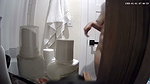 Beautiful aunty showing her figure in bathroom
