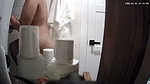 Beautiful aunty showing her figure in bathroom
