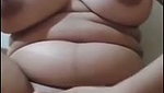 Beautiful girl pressing her boobs  showing her pussy