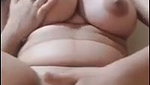 Beautiful girl pressing her boobs  showing her pussy
