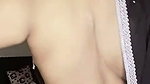 Beautiful girl show her boobs in transparent black saree