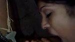 Beautiful girl showing  enjoying