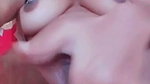 Beautiful sexy girl showing her juice pussy
