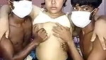 Bengali stepsister handling three cousin brother