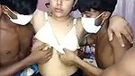 Bengali stepsister handling three cousin brother