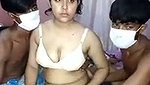 Bengali stepsister handling three cousin brother