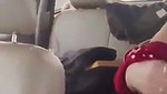 Desi aunty Changing dress inside car