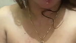 Horny aunty showing her sexy ass using black dilo