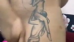 Horny aunty showing her sexy ass using black dilo