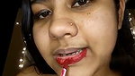 Hot aunty using black dilo Masturbating