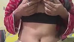 Hot girl showing her boobs pressing