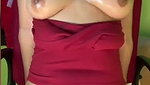 Hot sexy aunty showing her hot figure finger