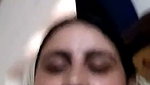 Muslim aunty showing her huge boobs suck her own boobs