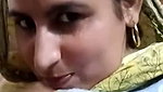 Muslim aunty showing her huge boobs suck her own boobs
