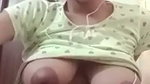 Sexy beautiful girl rubing her pussy