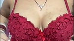 Sexy housewife showing her pussy boob pressing