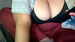 Sharma bhabhi showing her boobs pink pussy on chair