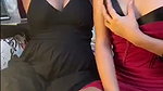 Two bhabhi showing there boobs pressing