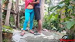 Village Girlfriend Sex With Her Boyfriend in Red T-shart in Outdoor