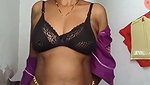 Pink Saree Aunty Nude Showing Live