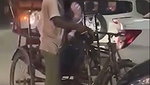 drunk girl in public with rikshaw driver 96320