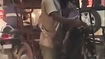 drunk girl in public with rikshaw driver 96320