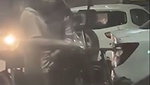 drunk girl in public with rikshaw driver 96320