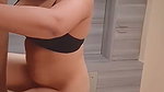 Aunty give Blowjob cum on her boob