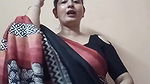 Hot Chubby Bengali Aunty Sexy Deep Open Navel show in Saree