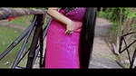 Varsha Flaunting Sexy Armpits & Deep Navel in Pink Net Saree