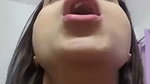 Beautiful girl riding hard moan