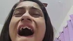 Beautiful girl riding hard moan