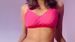 Beautiful slim girl showing her hairly pussy