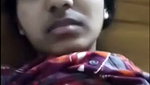 Beautiful slim girlfriend showing her boobs