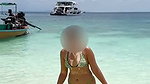 Bhabhi Changing her bra on beach