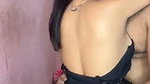 Boyfriend pressing her boobs