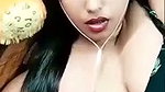 Naughty girl showing her boobs