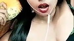 Naughty girl showing her boobs