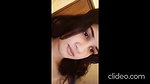 beautiful slim girl recording while bathing