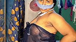 Mature aunty showing her boobs  ass