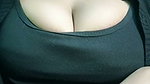 Sexy girl showing her boobs  pressing