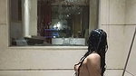 Sexy girl showing her hot figure in hotel bathroom