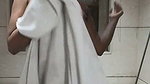 Sexy girl showing her hot figure in hotel bathroom