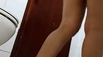 Sexy slim girl showing  pissing