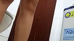 Sexy slim girl showing  pissing