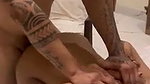 Shemale giving Blowjob  fucked in hotel room